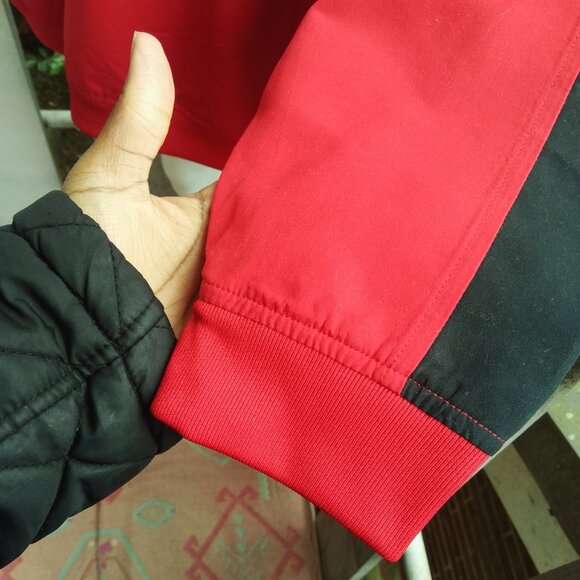 Vintage 90s UGA University Of Georgia Bulldogs Pullover Red Windbreaker Jacket - Picture 6 of 8